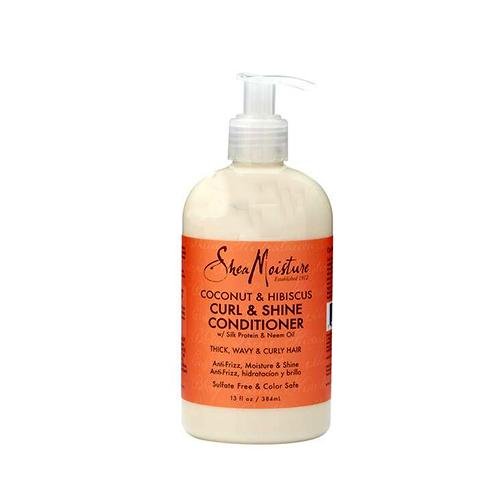 Shea Moisture Coconut & Hibiscus Curl & Shine Conditioner 384ml, SheaMoisture, Beautizone UK