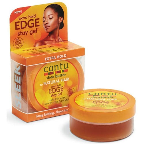 Cantu Shea Butter Natural Hair Extra Hold Edge Stay Gel 4.4oz | Beautizone UK