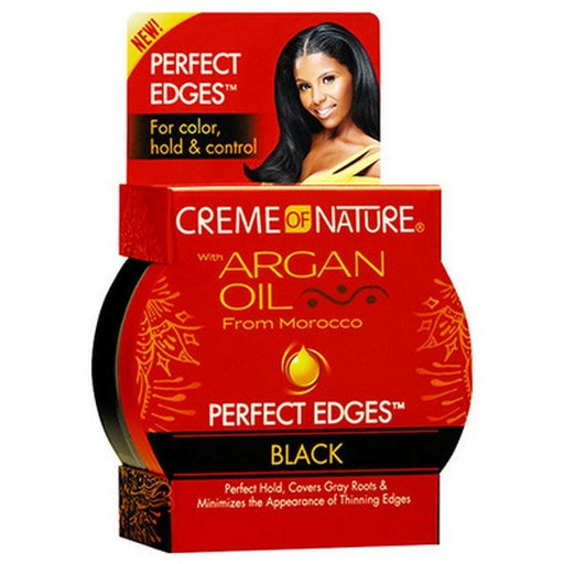 Creme of Nature Argan Oil Perfect Edges Edge Control Gel BLACK 63.7g, Creme of Nature, Beautizone UK