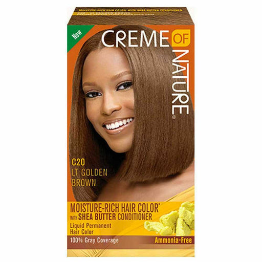 Creme of Nature Hair Dye C20 LT Golden Brown, Creme of Nature, Beautizone UK