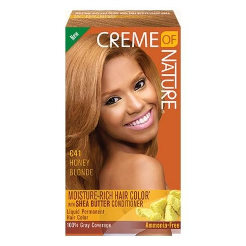 Creme of Nature Moisture Rich Hair Color with Shea Butter Conditioner (C41 Honey Blonde), Creme of Nature, Beautizone UK