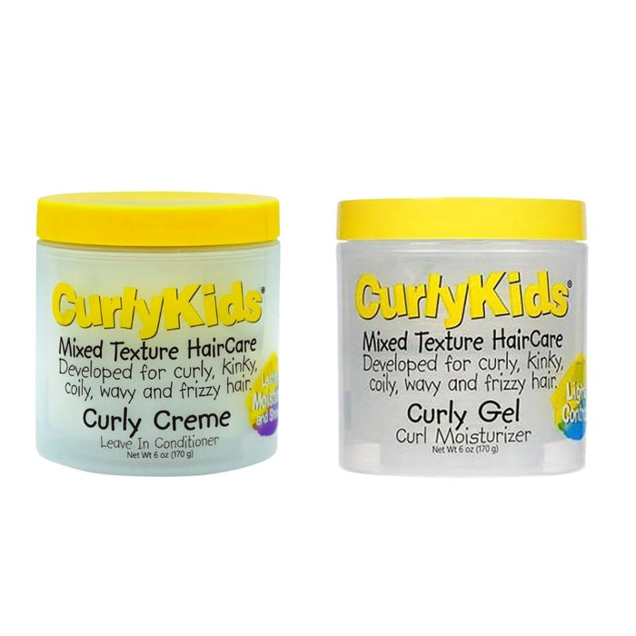 Curly Kids - Curly Creme Conditioner & Curly Gel Moisturizer - Bundle, curly kids, Beautizone UK