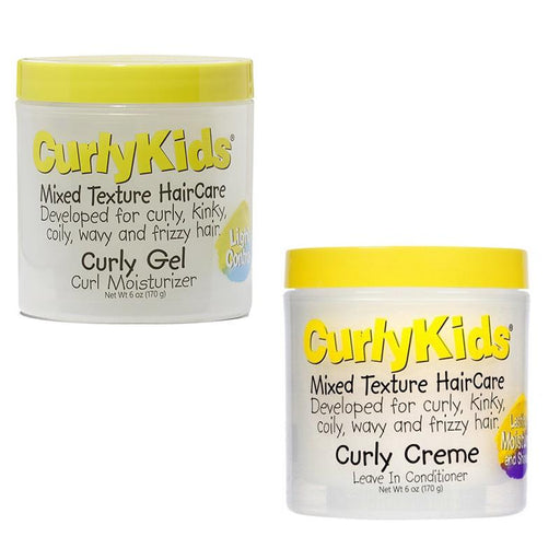 Curly Kids Curly Creme Conditioner Curly Gel Moisturizer Set, curly kids, Beautizone UK