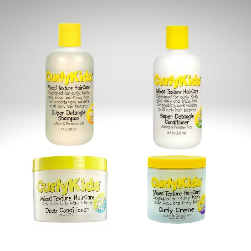 Curly Kids Hair Products - Super 4 Bundle Set, Curly kids, Beautizone UK
