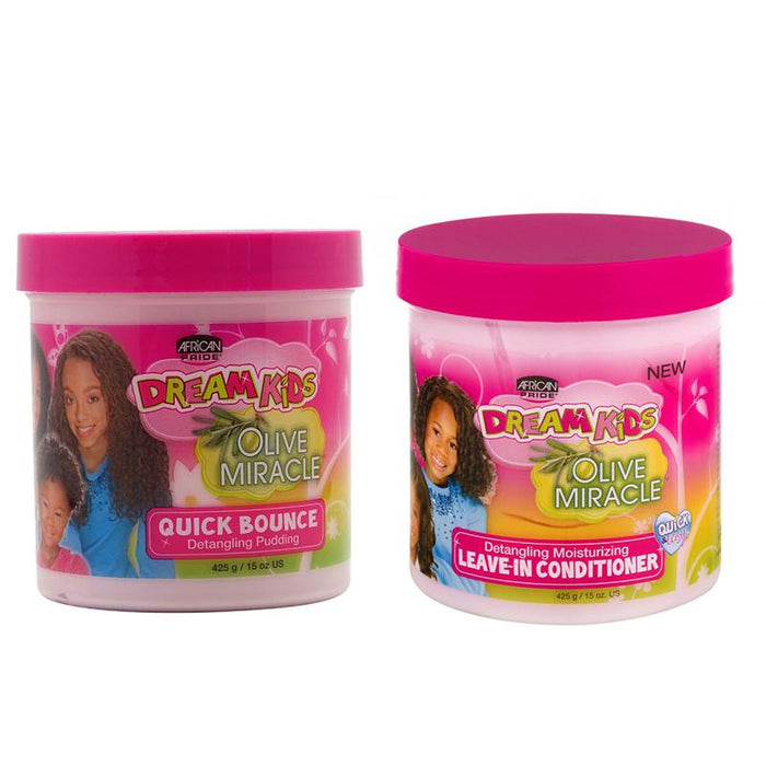 Dream Kids Olive Miracle Leave-in Conditioner Olive Miracle Quick Bounce Pudding Set, Dream Kids, Beautizone UK