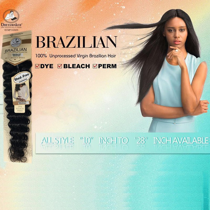 Dressmaker 100% Virgin Brazilian Hair Deep Wave Style, Dress Maker, Beautizone UK