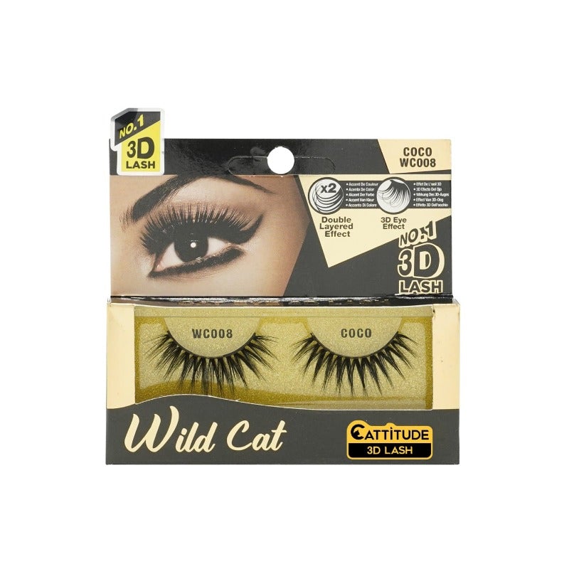 EBIN NEW YORK WILD CAT 3D EYE LASHES, Wild Cat, Beautizone UK