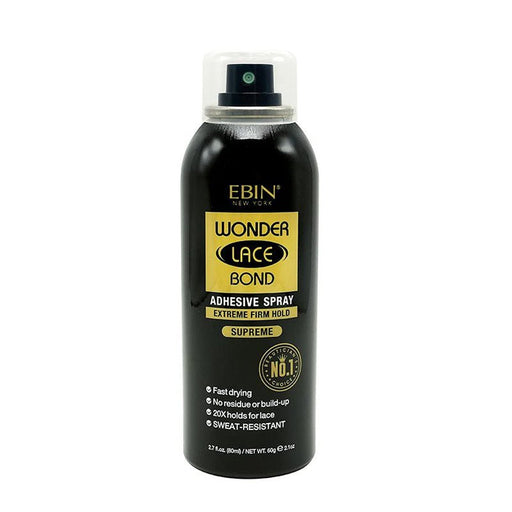 EBIN NEW YORK Wonder Lace Bond Adhesive Spray Supreme-Extreme Firm Hold 80ml, EBIN NEW YORK, Beautizone UK