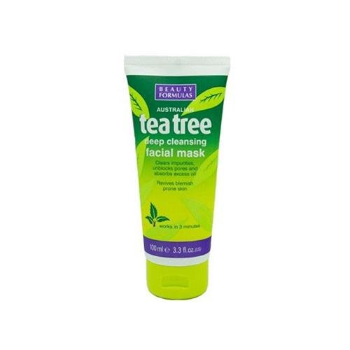 Beauty Formulas Tea Tree Deep Cleansing Facial Mask 100ml, Beauty Formulas, Beautizone UK