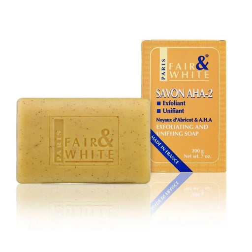 Fair and White Savon Exfoliating and Lightening Yellow AHA Soap 200g, Fair & White Paris, Beautizone UK
