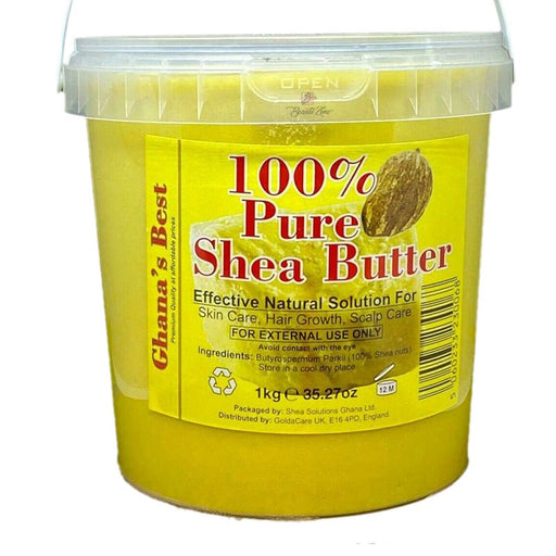 Ghana's Best Easy Melt 100% Pure Shea Butter Yellow All Sizes, Shea Butter, Beautizone UK