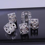 Braids Beads Adjustable Hair braid Cuff Clip SILVER/DIAMOND, Magic Accessories, Beautizone UK