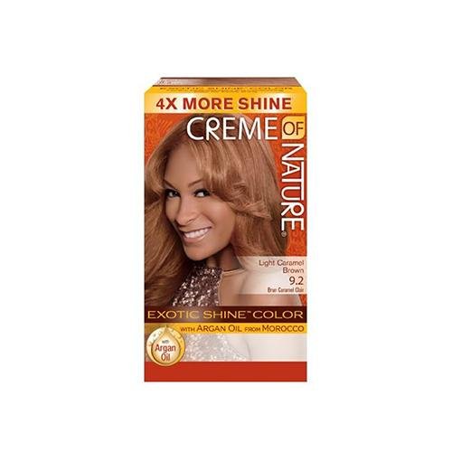 Creme of Nature Exotic Shine Permanent Hair Color (9.2 Light Caramel Brown), Creme of Nature, Beautizone UK