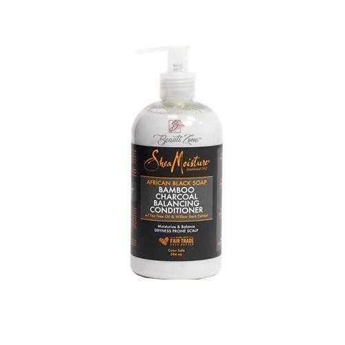 Shea Moisture African Black Soap Bamboo Charcoal Conditioner 384 ml/13Oz, SheaMoisture, Beautizone UK