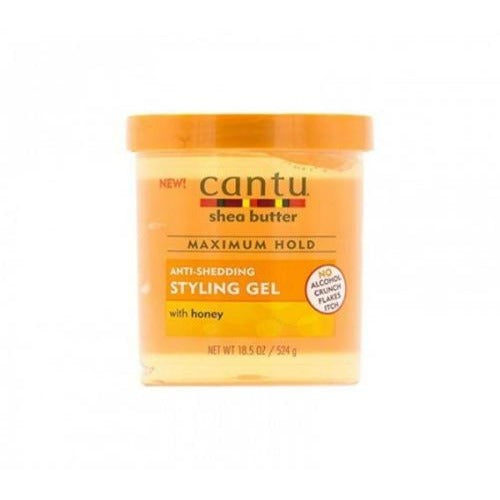 Cantu Shea Butter Maximum Hold Anti-Shedding Styling Gel with Honey 524g, Cantu, Beautizone UK