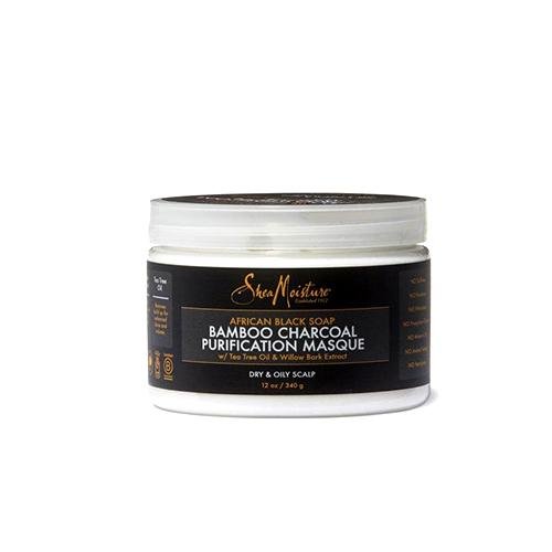 Shea Moisture African Black Soap Bamboo Charcoal Purify Masque 340g/13 oz, SheaMoisture, Beautizone UK