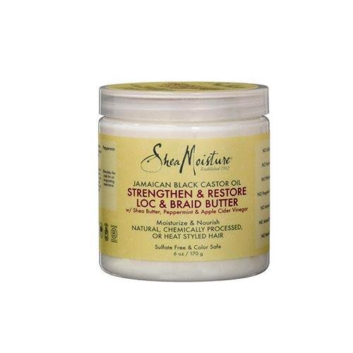Shea Moisture Jamaican Black Castor Oil Loc And Braid Butter 6 oz, SheaMoisture, Beautizone UK