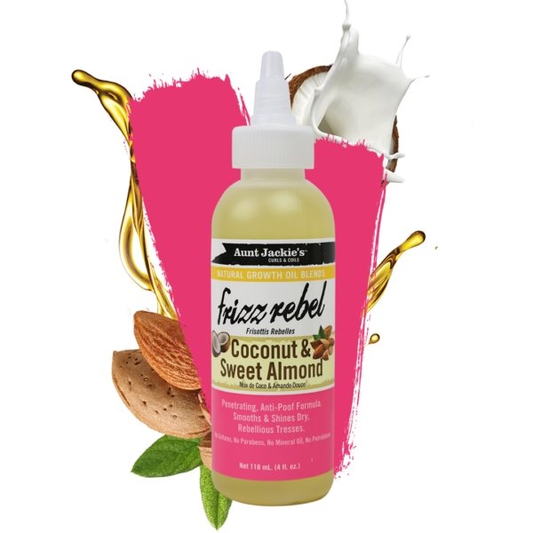 Aunt Jackie's Natural Growth Oil Coconut and Sweet Almond 4oz, Aunt Jackie's, Beautizone UK