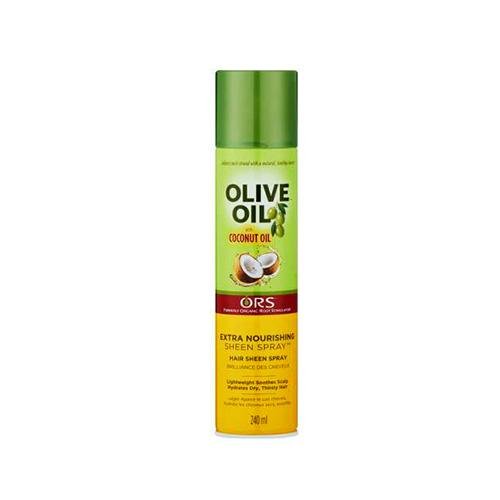 ORS Olive Oil With Coconut Oil Extra Nourishing Sheen Spray 240ML, ORS, Beautizone UK