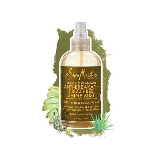 Shea Moisture Yucca & Plantain Anti-Breakage Frizz-Free Shine Mist 237ml, SheaMoisture, Beautizone UK