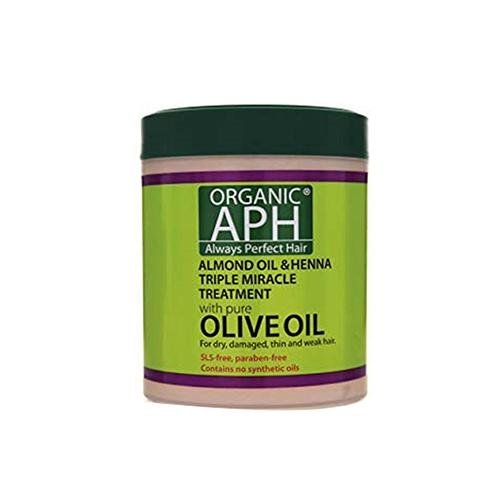 Organic APH Almond Oil & Henna Triple Miracle Hair Treatment 500ml, Organic Aph, Beautizone UK
