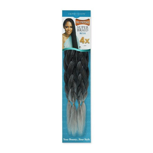 IMPRESSION 4X PRE STRETCHED BRAIDING HAIR EXTENSION 4 X PACK VALUE, Impression, Beautizone UK