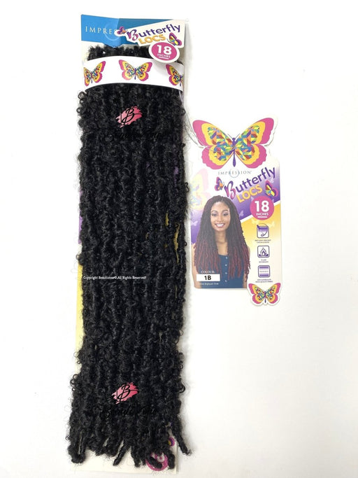 Impression l Butterfly Locs l Crochet Hair l Faux Locs 18" Lengths, Cherish, Beautizone UK