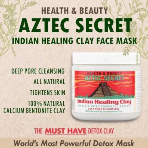 Aztec Secret Indian Healing Clay Face Mask - Jar 1LB, Aztec Secret, Beautizone UK