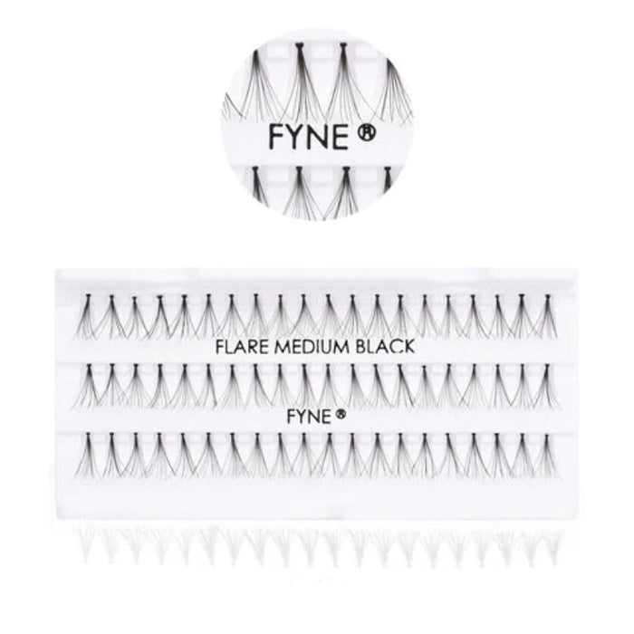 Individual Flare Cluster Eyelashes, Medium 617-02, Eyelash, Beautizone UK