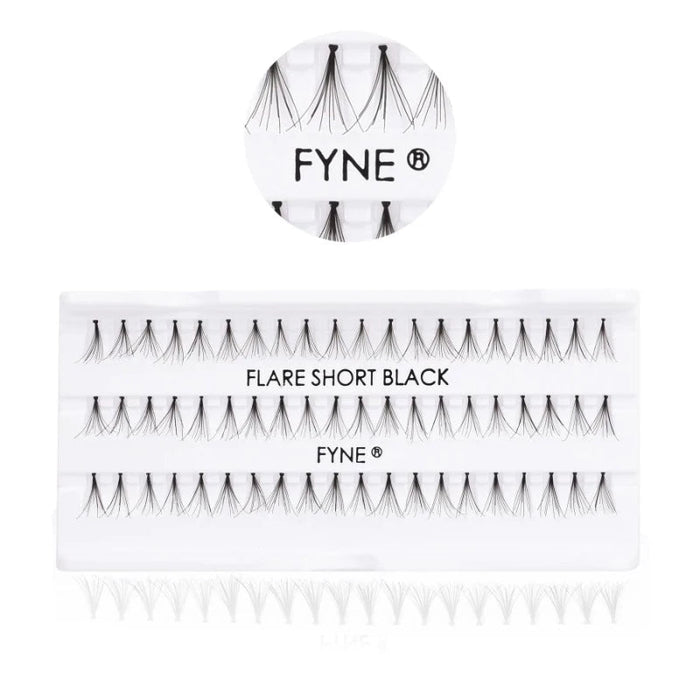 Individual Flare Cluster Eyelashes Short 616-02, Eyelash, Beautizone UK