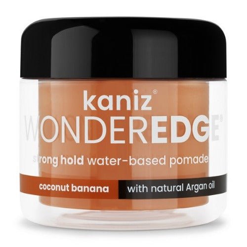 Kaniz WONDEREDGE strong hold hair pomade COCONUT BANANA | Beautizone UK