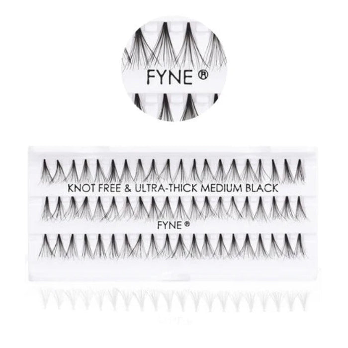 Knot-Free Individual Eyelashes Medium 627-20, Eyelash, Beautizone UK