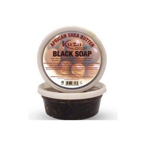 Kuza African Shea Butter Black Soap 227g, Kuza, Beautizone UK