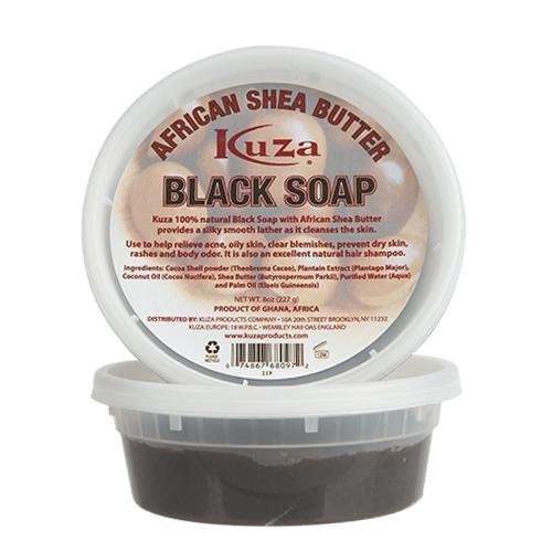 Kuza African Shea Butter Black Soap, African Shea Butter, Beautizone UK