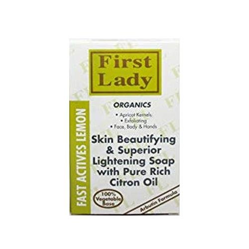 First Lady Organics Skin Beautifying Lemon Soap 200g, First Lady, Beautizone UK