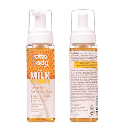 LottaBody Milk & Honey Define Me Curl Defining Mousse 7oz, Lotta Body, Beautizone UK