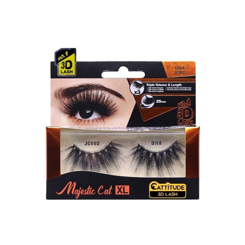 Majestic cat 25mm 3d lashes, Majestic Cat, Beautizone UK