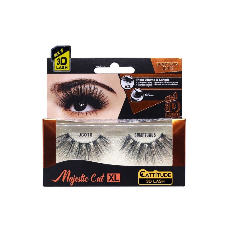 Majestic cat 25mm 3d lashes, Majestic Cat, Beautizone UK