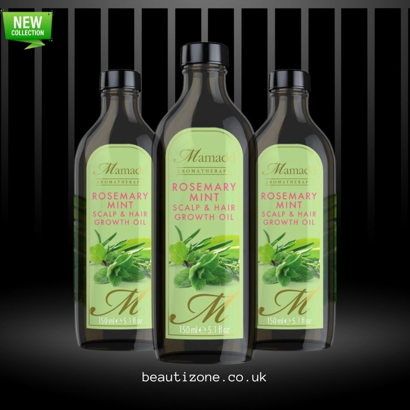 Mamado Rosemary & Mint Hair Scalp Growth Oil 150ml, Mamado, Beautizone UK