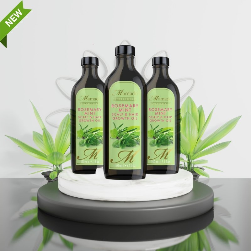 Mamado Rosemary & Mint Hair Scalp Growth Oil 150ml, Mamado, Beautizone UK