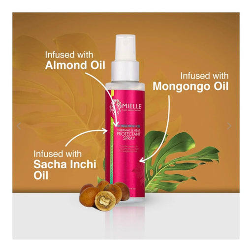 Mielle Organics Mongongo Oil Thermal And Heat Protectant Spray - 4oz, Mielle Organics, Beautizone UK