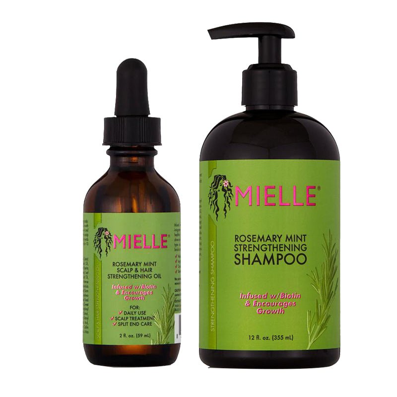 Mielle Organics Strengthening Oil Strengthening Shampoo Set, Mielle Organics, Beautizone UK
