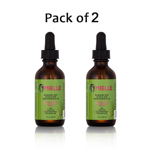 Mielle Rosemary Mint Scalp & Hair Strengthening Oil 2oz ( DUO PACK ), Mielle Organics, Beautizone UK