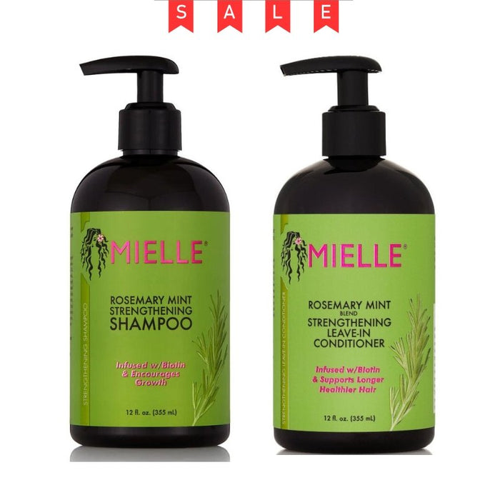 Mielle Rosemary Mint Shampoo & Leave In Conditioner Combo Pack, Mielle Organics, Beautizone UK