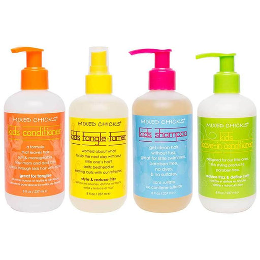 Mixed Chicks Kids Shampoos Kids Conditioner Kids Leave in Conditioner Kids Tangle Tamer Set | Beautizone UK