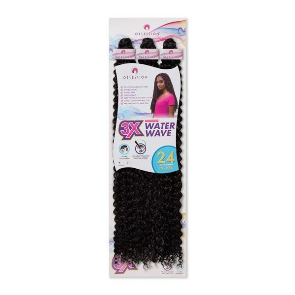 Obsession Bulk 3x Value Water Wave Crochet Hair - 24" Inches, Obsession, Beautizone UK