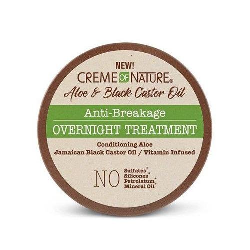 Creme of Nature Aloe & Black Castor Oil Anti-Breakage Overnight Treatment 4.76 oz, Creme of Nature, Beautizone UK
