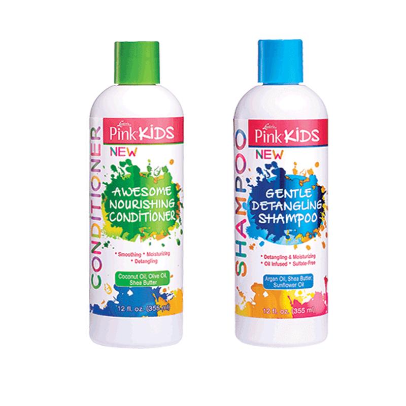 Pink Kids Comb Detangler Detangling Shampoo Set, Pink Kids, Beautizone UK