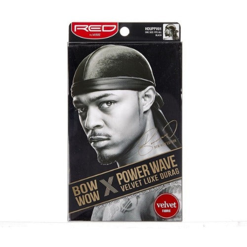 Red By Kiss Bow Vow X Power Wave Luxe Velvet Durag, Red By Kiss, Beautizone UK