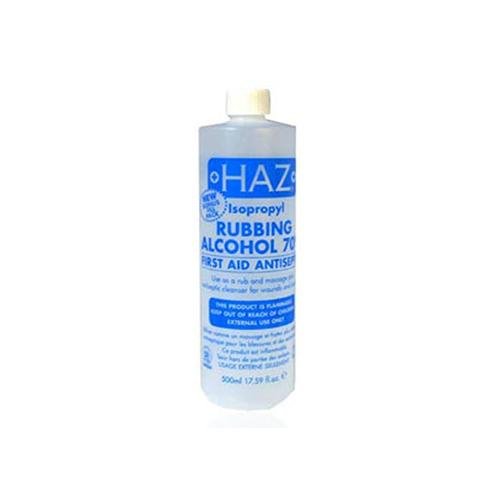 Haz Isopropyl 70% Rubbing Alcohol First Aid Antiseptic 500ml, Haz, Beautizone UK